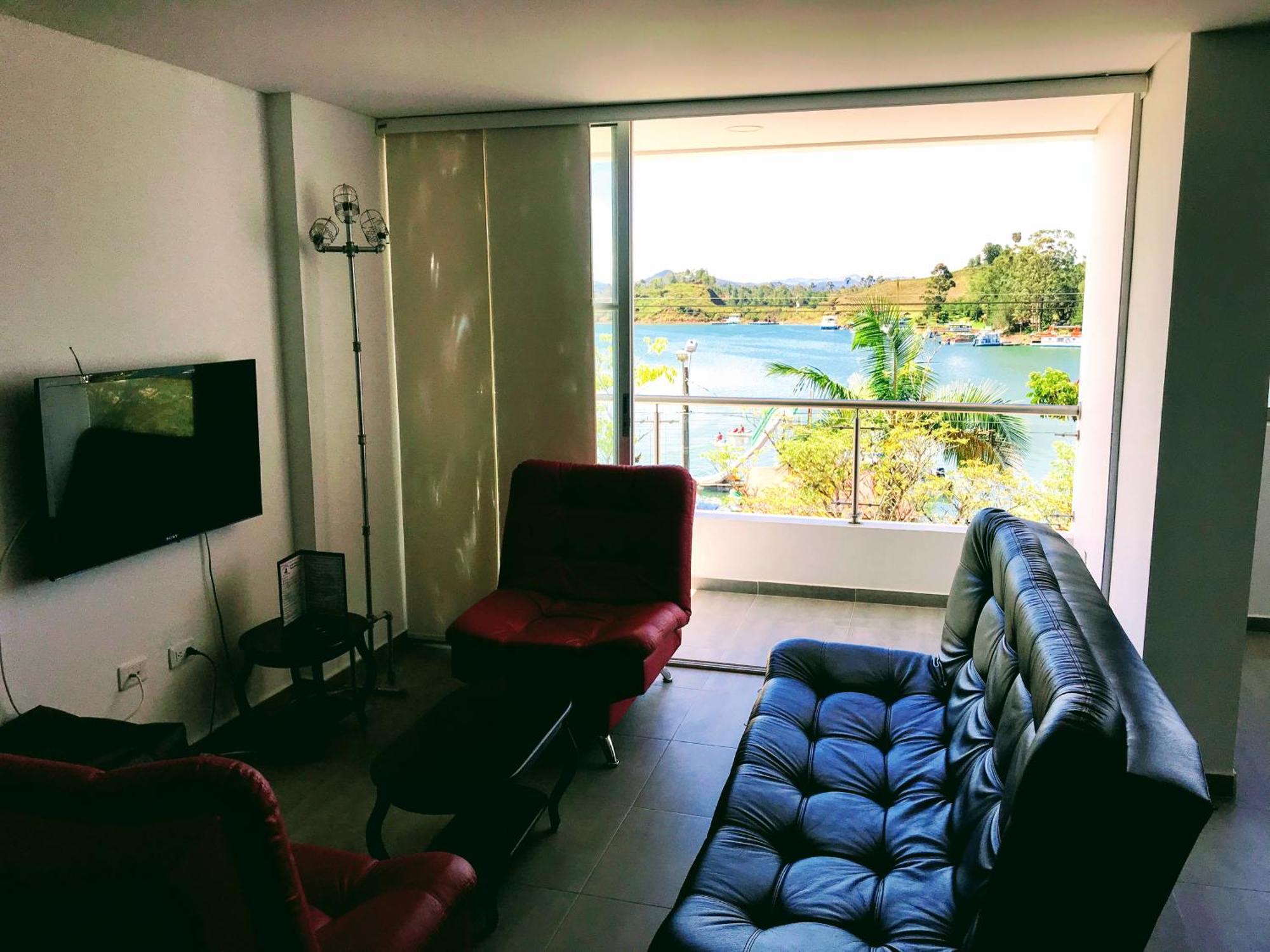 Aptos Vista Al Embalse, Frente Al Lago, Restaurantes, Bares Guatapé Pokoj fotografie